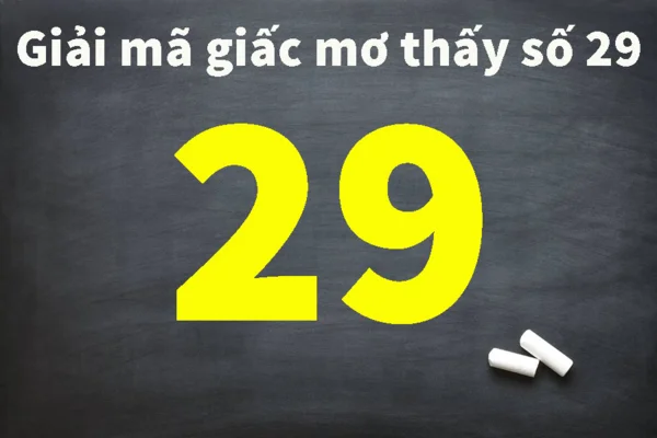 Nằm mơ thấy số 29 đánh con gì- Giải mã ý nghĩa giấc mơ số 29